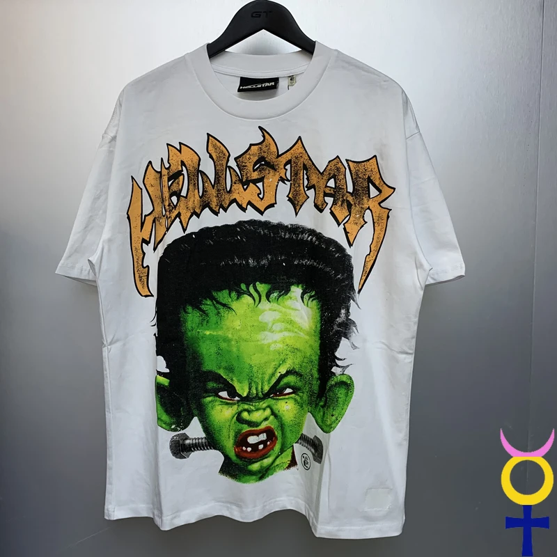 Hellstar T-shirts Fashion Brand Streetwear Personality Quirky Print Roundneck Short Sleeve Retro Hip Hop Original Label Tees
Hellstar T-shirts Fashion Brand Streetwear Personality Quirky Print Roundneck Short Sleeve Retro Hip Hop Original Label Tees