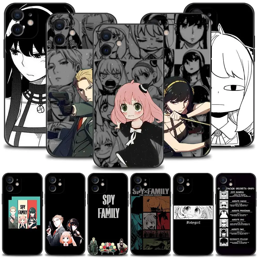 Phone Case For Apple iPhone 14 13 12 11 Pro Max Mini XS Max XR X 7 8 Plus 6 6S SE Silicone Shell Black Style Spy×Family Comics
Phone Case For Apple iPhone 14 13 12 11 Pro Max Mini XS Max XR X 7 8 Plus 6 6S SE Silicone Shell Black Style Spy×Family Comics