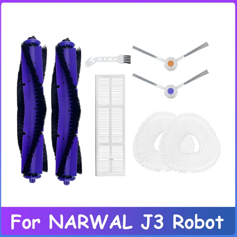 8Pcs Replacement For NARWAL J3 Robot Vacuum Cleaner HEPA Filter Main Side Brush Mop Cloth Household Cleaning Accessories
8Pcs Replacement For NARWAL J3 Robot Vacuum Cleaner HEPA Filter Main Side Brush Mop Cloth Household Cleaning Accessories