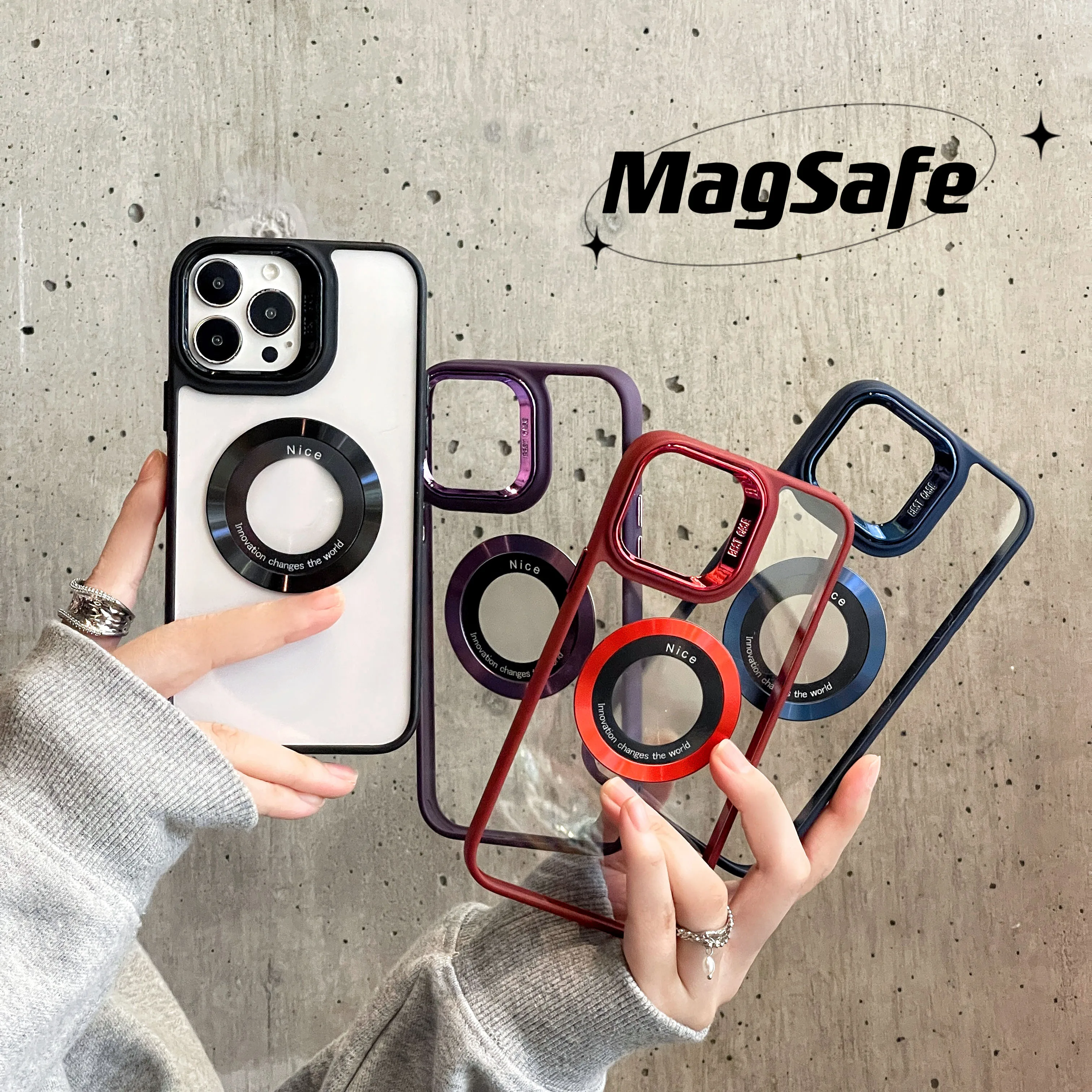 Luxury Electroplating Leakage Label Magnetic Suction Charging Phone Case Is Suitable For IPhone15 14 13 12Pro Max Plus Anti-Fall
Luxury Electroplating Leakage Label Magnetic Suction Charging Phone Case Is Suitable For IPhone15 14 13 12Pro Max Plus Anti-Fall