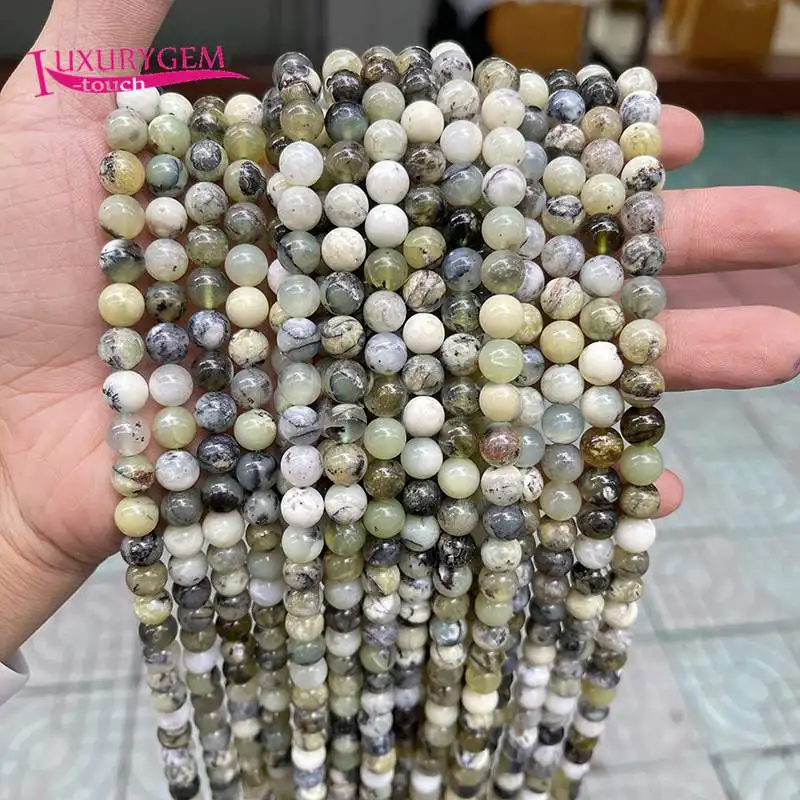 Natural Green Opal Stone 6mm 8mm10mm Smooth Round Shape Loose Beads DIY Jewelry Accessories 38cm sk395
Natural Green Opal Stone 6mm 8mm10mm Smooth Round Shape Loose Beads DIY Jewelry Accessories 38cm sk395