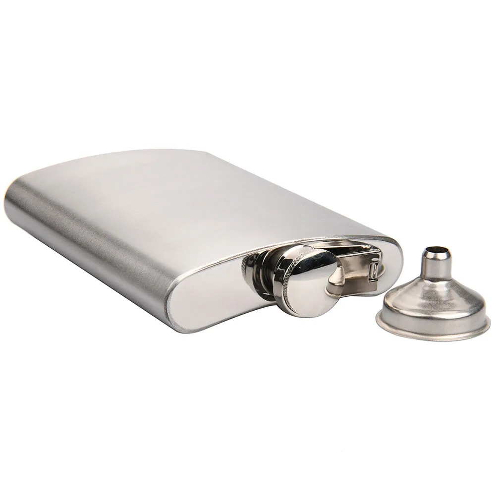 Bar Tools Alcohol Pocket Outdoor Carry-on Stainless Steel 7oz/ 8oz/10oz Attached Funnel For Liquor Whisky Wine
Bar Tools Alcohol Pocket Outdoor Carry-on Stainless Steel 7oz/ 8oz/10oz Attached Funnel For Liquor Whisky Wine
