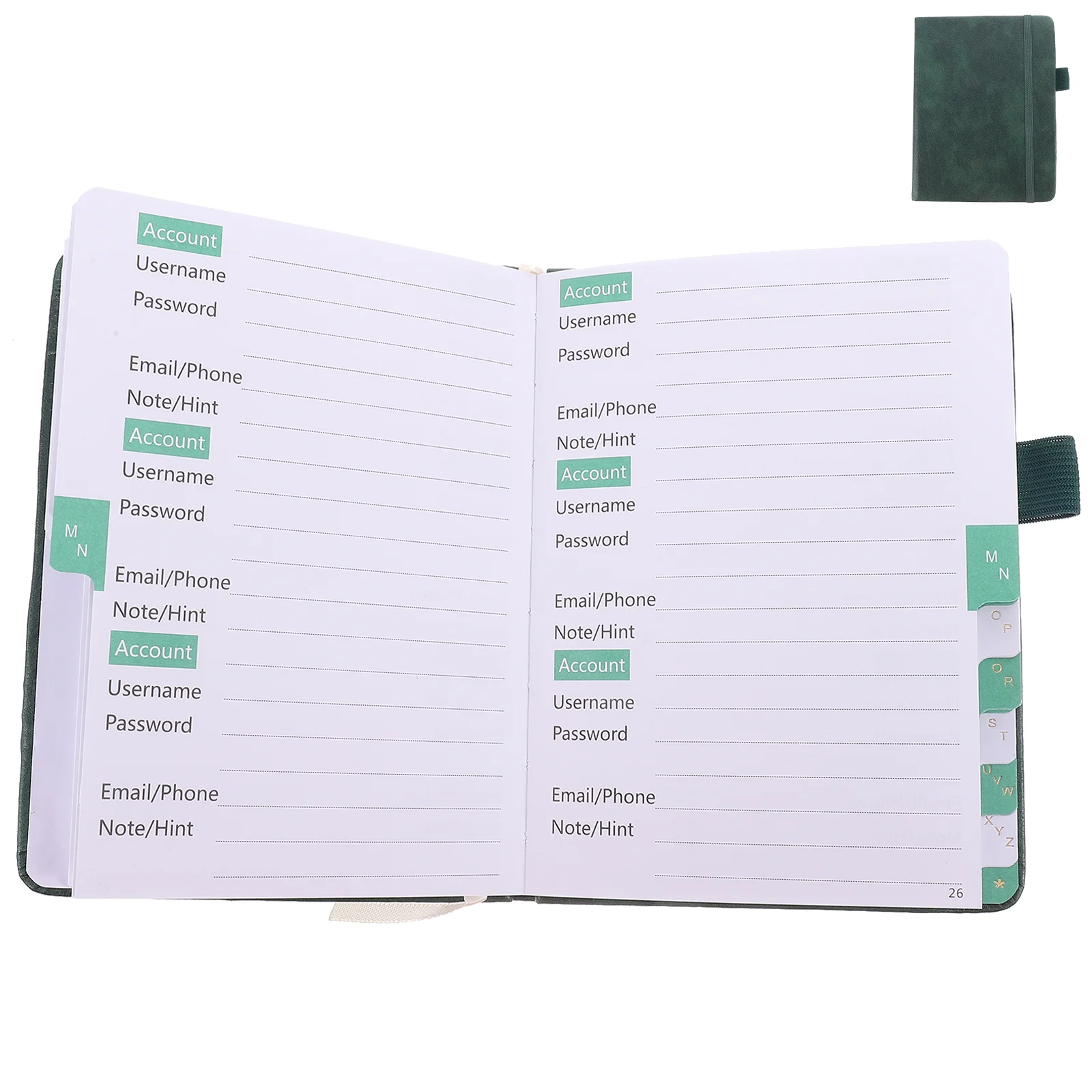 

Password Book For Seniors Book Phone Numbers Belt Index Page Mini Contact Small Address Organizer Portable Pocket Office Belts