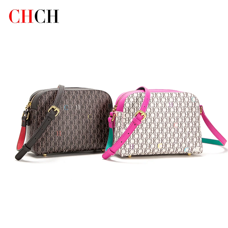 

CHCH Women's Shoulder Bag Fashion Embossed Colorblock Branded Women's Handbags 2023 Luxury Designer Box Women's Handbags