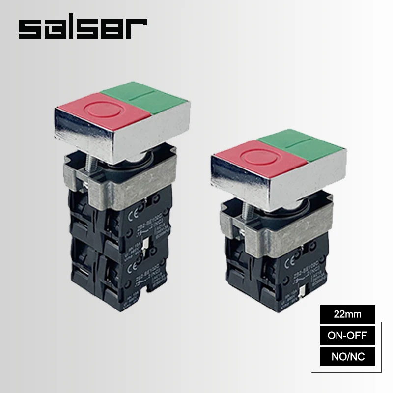 22mm ON-OFF Control Reset Push Button Switch Red Green Two Position Start Stop Power Supply BE102C NO/NC
22mm ON-OFF Control Reset Push Button Switch Red Green Two Position Start Stop Power Supply BE102C NO/NC
