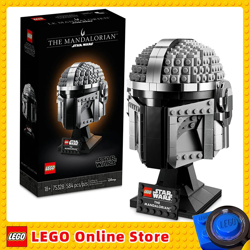 

LEGO & Star Wars The Mandalorian Helmet 75328 Building Set Display Collectible Decoration for Adults Birthday Gift (584 Pieces)