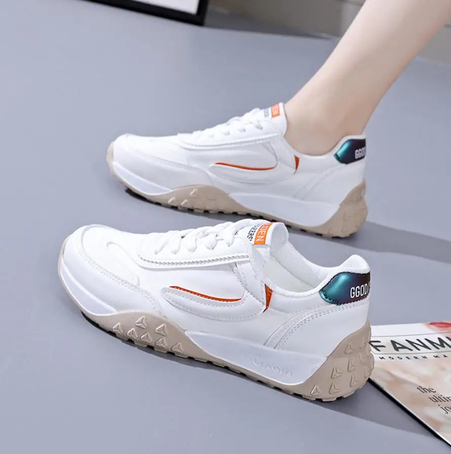 Женские спортивные кроссовки, на шнуровке, на платформе, Вулканизированная подошва, удобная спортивная обувь для бега
Женские спортивные кроссовки, на шнуровке, на платформе, Вулканизированная подошва, удобная спортивная обувь для бега