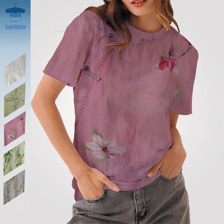 Women's Summer Clothing 3d Print Street Casual Round Neck Top Oversized Short-sleeved T-shirt Harajuku Retro Linen Printed Tee
Women's Summer Clothing 3d Print Street Casual Round Neck Top Oversized Short-sleeved T-shirt Harajuku Retro Linen Printed Tee