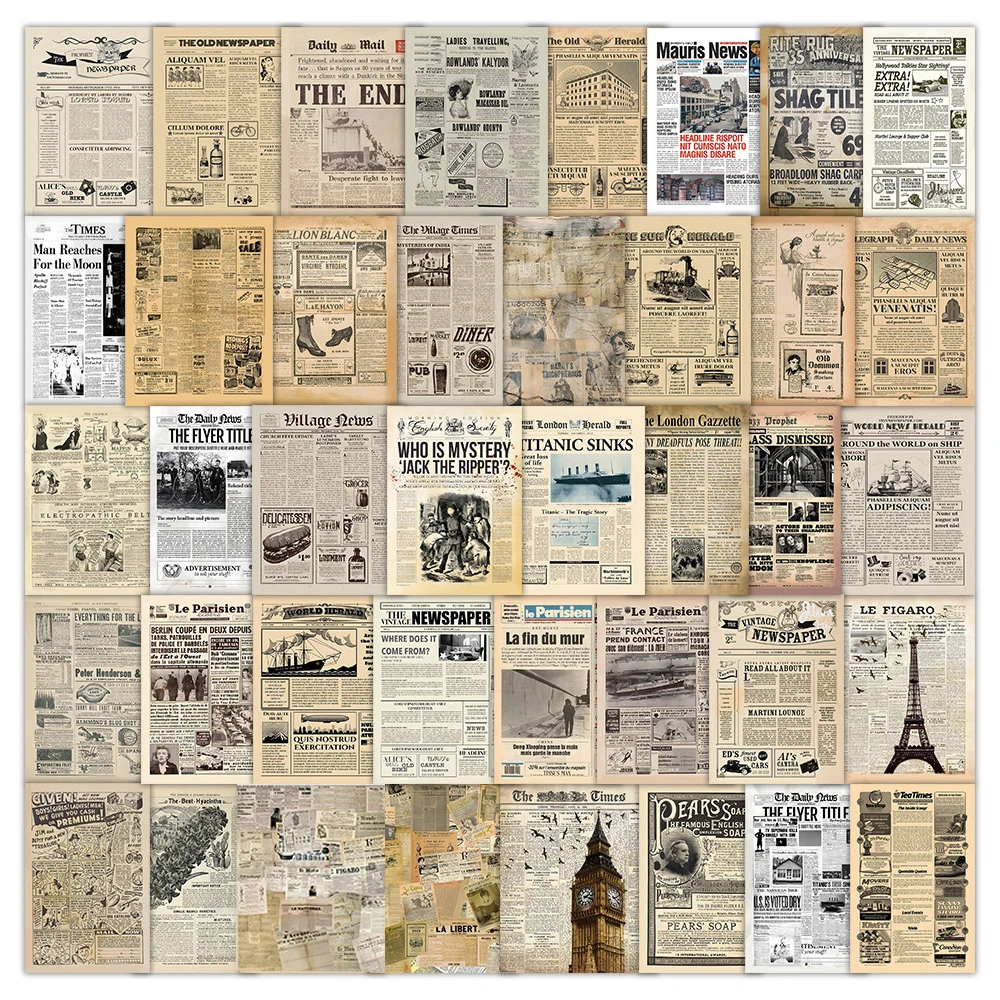 10/30/50pcs Vintage Magazines Aesthetics Stickers Classic Poster Sticker for Laptop Skateboard Suitcase Luggage Car Bike Decals
10/30/50pcs Vintage Magazines Aesthetics Stickers Classic Poster Sticker for Laptop Skateboard Suitcase Luggage Car Bike Decals