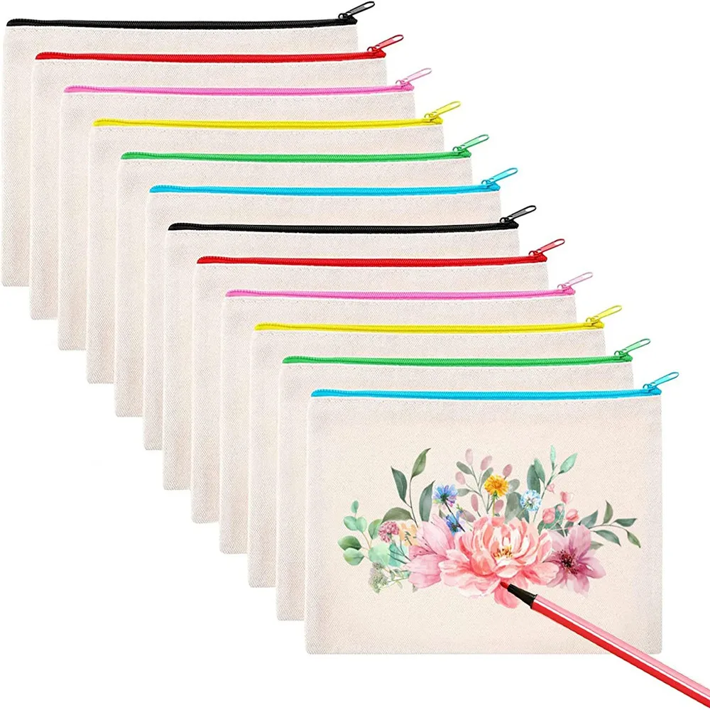 12PCS Canvas Zipper Pouch Blank DIY Craft Pencil Case Multipurpose Makeup Bags for Pen Cosmetic Invoice Bill Travel Toiletry
12PCS Canvas Zipper Pouch Blank DIY Craft Pencil Case Multipurpose Makeup Bags for Pen Cosmetic Invoice Bill Travel Toiletry