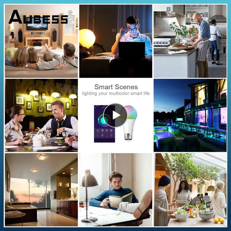 1~8PCS Voice Control Smart Lamp Tuya Smart Light Colorful Wifi Smart Bulb Led Light
1~8PCS Voice Control Smart Lamp Tuya Smart Light Colorful Wifi Smart Bulb Led Light