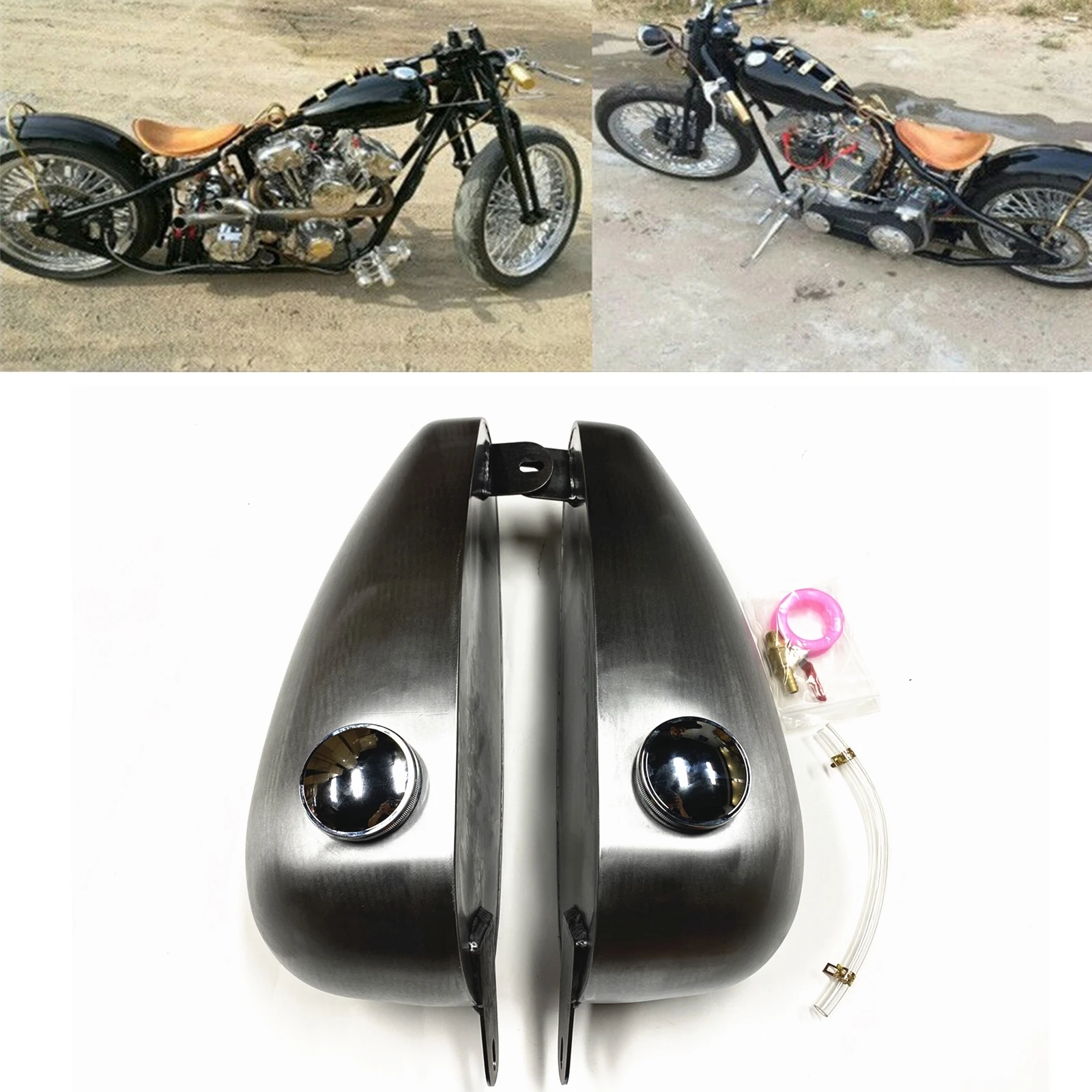 Petrol Gas Fuel Tank For Retro Drip Flatside Fat Bob Splitted Handmade Motorbike Vintage Motorcycle Modified Double Gasoline Can
Petrol Gas Fuel Tank For Retro Drip Flatside Fat Bob Splitted Handmade Motorbike Vintage Motorcycle Modified Double Gasoline Can