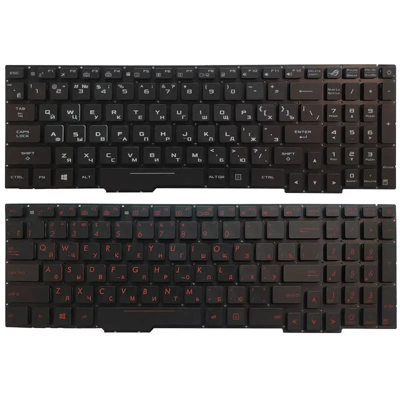 

Russian Laptop Keyboard For ASUS GL753 GL753V GL753VE GL753VD with backlit red/white