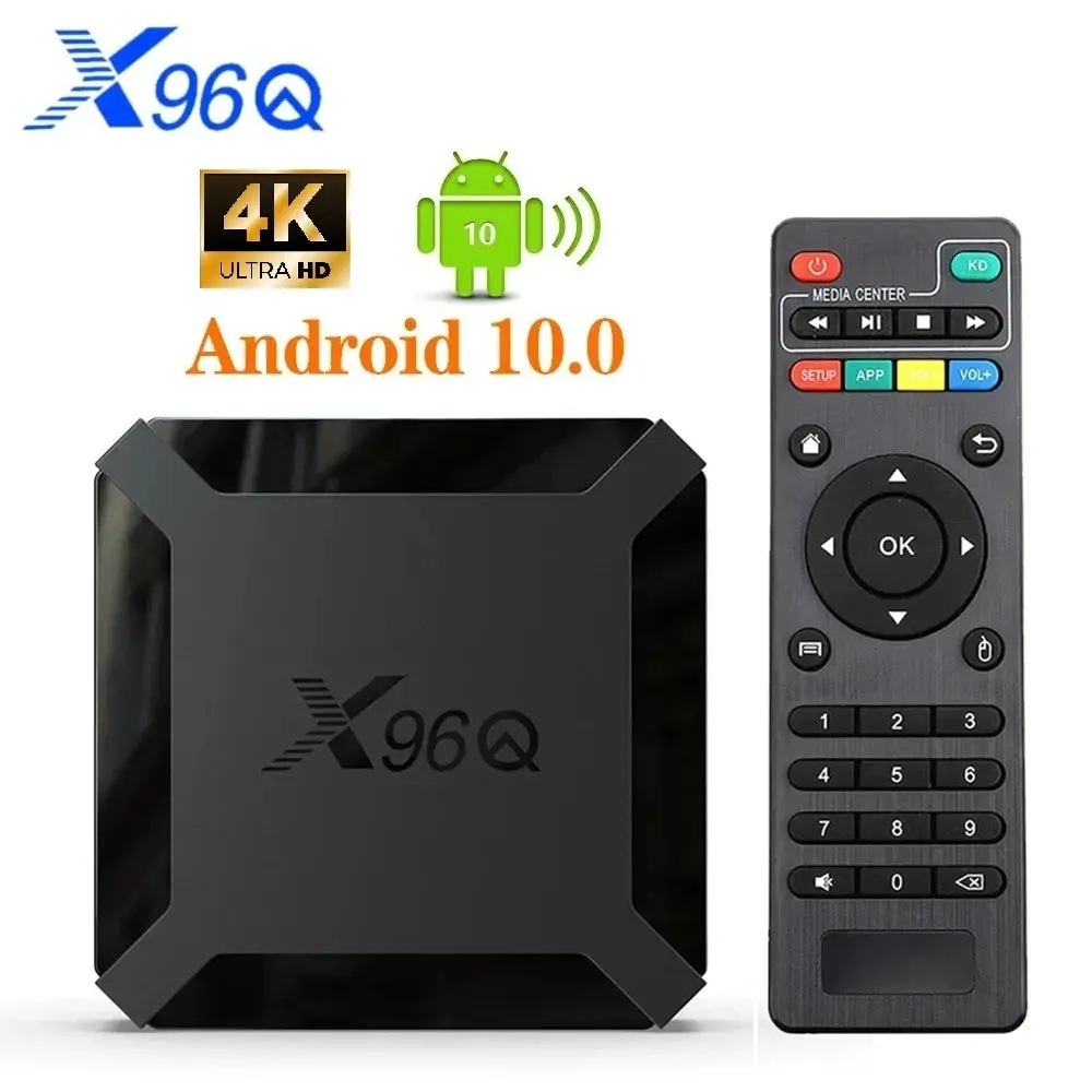 

2023 Game X96Q 2GB 16GB Android 10.0 TV Box Allwinner H313 Quad Core 4K 2.4G Wifi Google Player Youtube X96 1GB 8GB Set Top Box