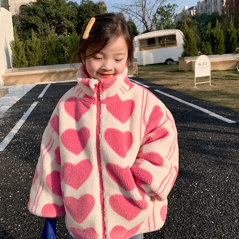Girls Winter Jackets Kids Zipper Pink Love Furry Coats 3-7 Years Children Keep Warm Fashion Outerwear Clothes
Girls Winter Jackets Kids Zipper Pink Love Furry Coats 3-7 Years Children Keep Warm Fashion Outerwear Clothes