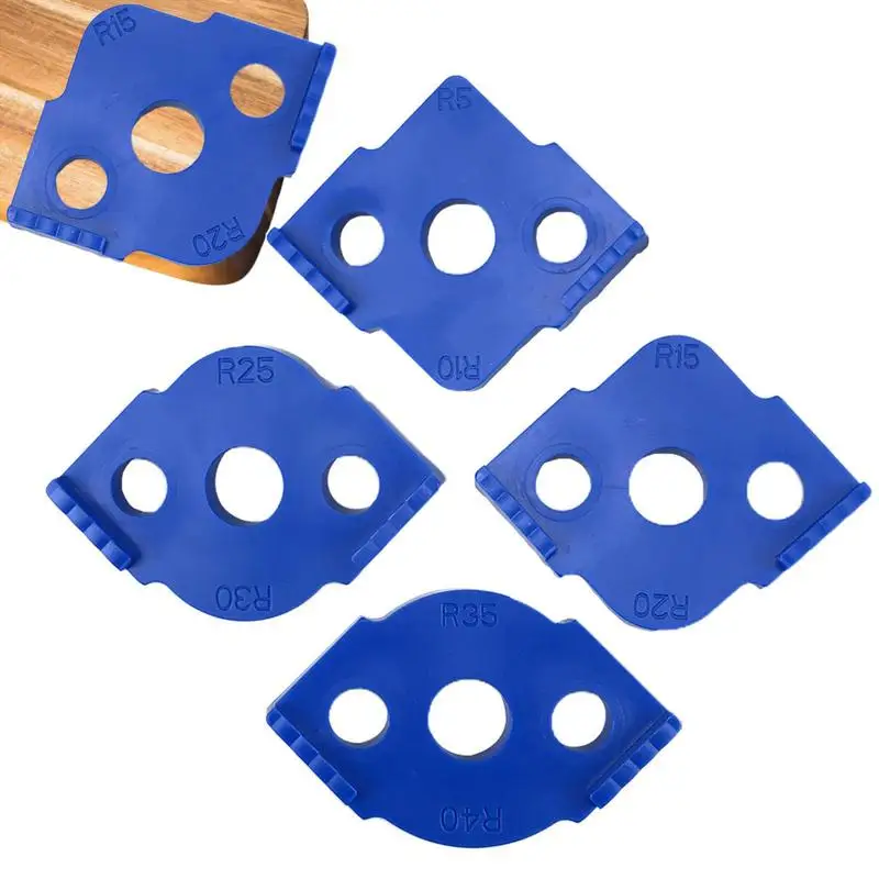 

Radius Jig Router Templates 4pcs/set Routing Rounded Corners Bit R5 R10 R15 R20 R25 R30 R35 R40 Woodworking Tools And