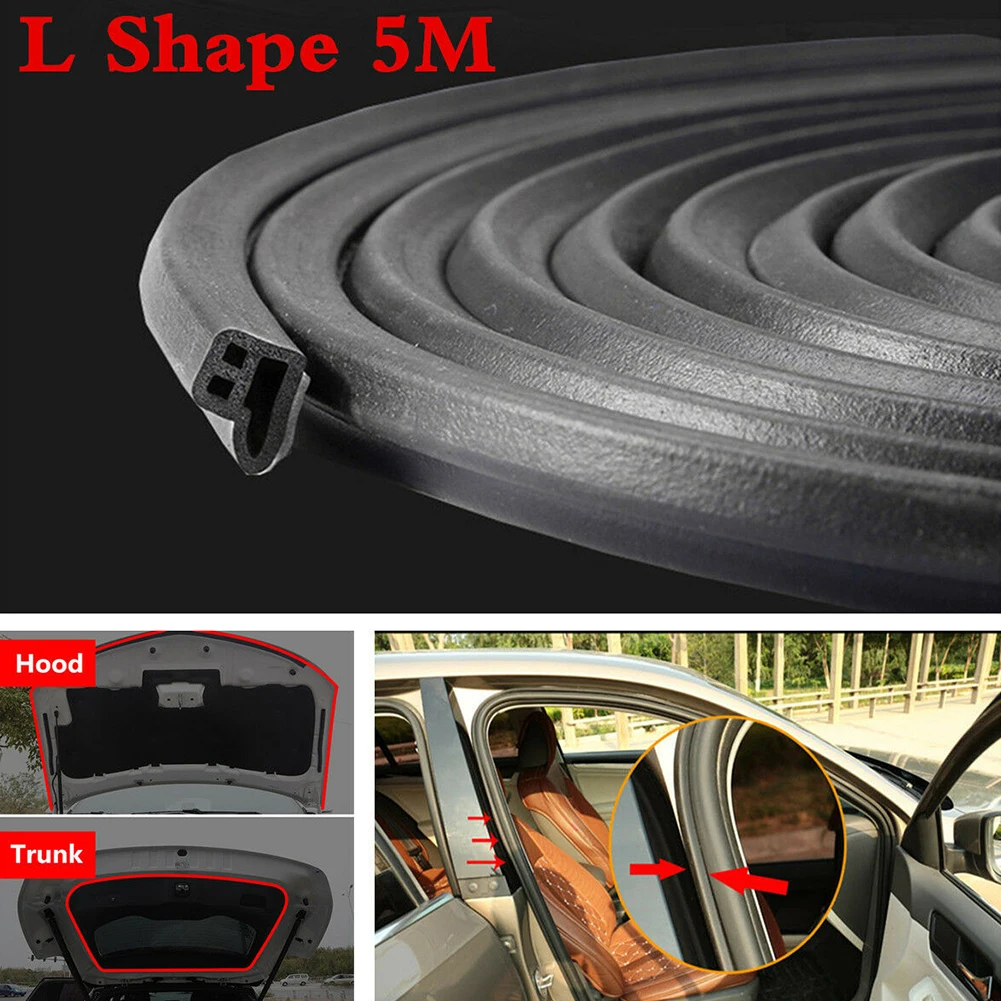 5M Hood Trunk Protection Car Door Seal Strip L Shape Rubber Weatherstrip Auto Trim Edge Styling Anti Dust Sound Insulation 
5M Hood Trunk Protection Car Door Seal Strip L Shape Rubber Weatherstrip Auto Trim Edge Styling Anti Dust Sound Insulation