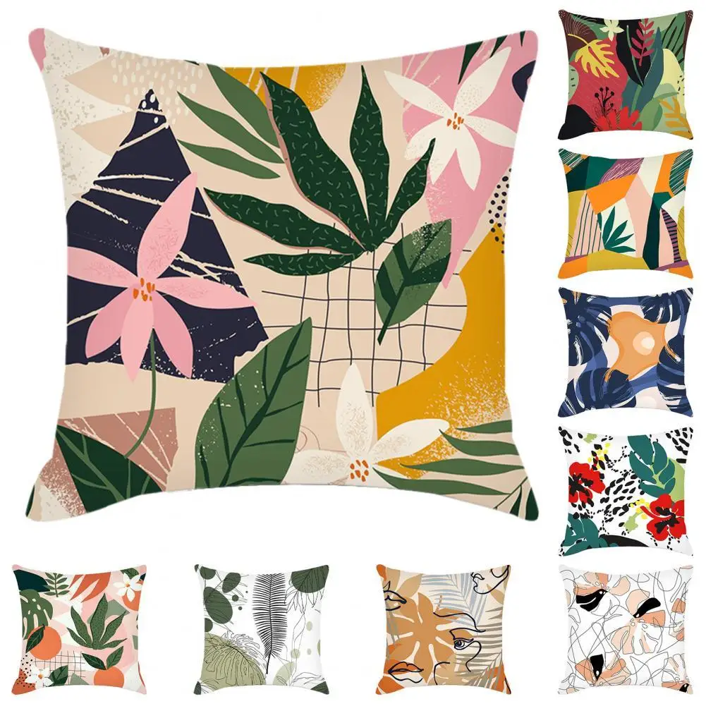 Cushion Case Dustproof Breathable Polyester Floral Print Pillow Cover for Living Room
Cushion Case Dustproof Breathable Polyester Floral Print Pillow Cover for Living Room