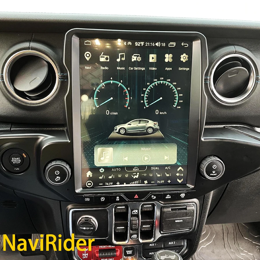 12 1-дюймовый экран Android 13 для Jeep Wrangler 2020-2022 стерео автомобильный мультимедийный