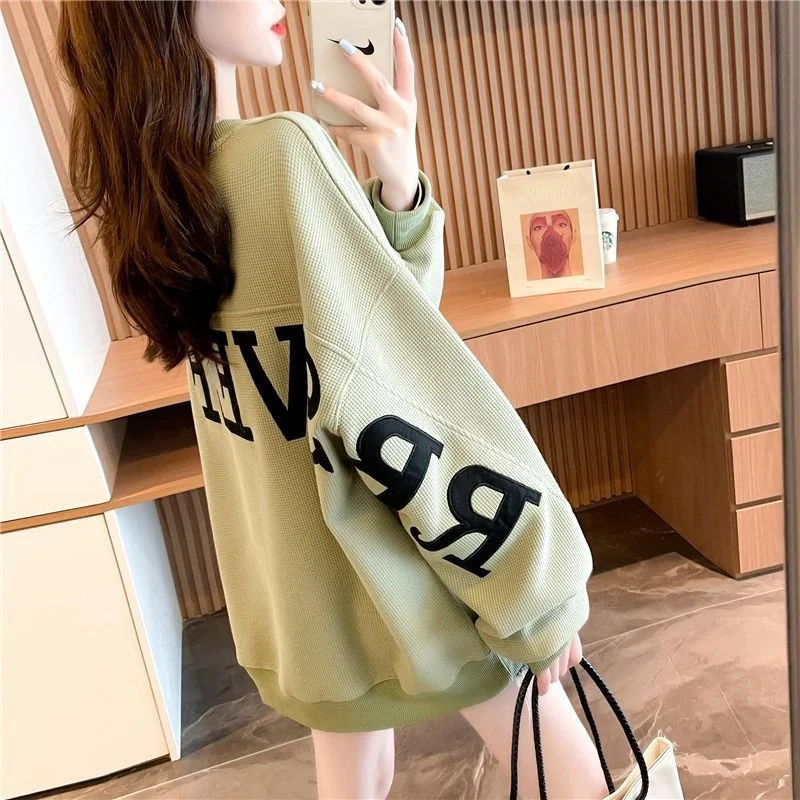 Crewneck Female Streetwear Sweatshirt Graphic Aesthetic Spring Autumn Tops Korean Fashion Pullover Essentials with Letter Prints
Crewneck Female Streetwear Sweatshirt Graphic Aesthetic Spring Autumn Tops Korean Fashion Pullover Essentials with Letter Prints