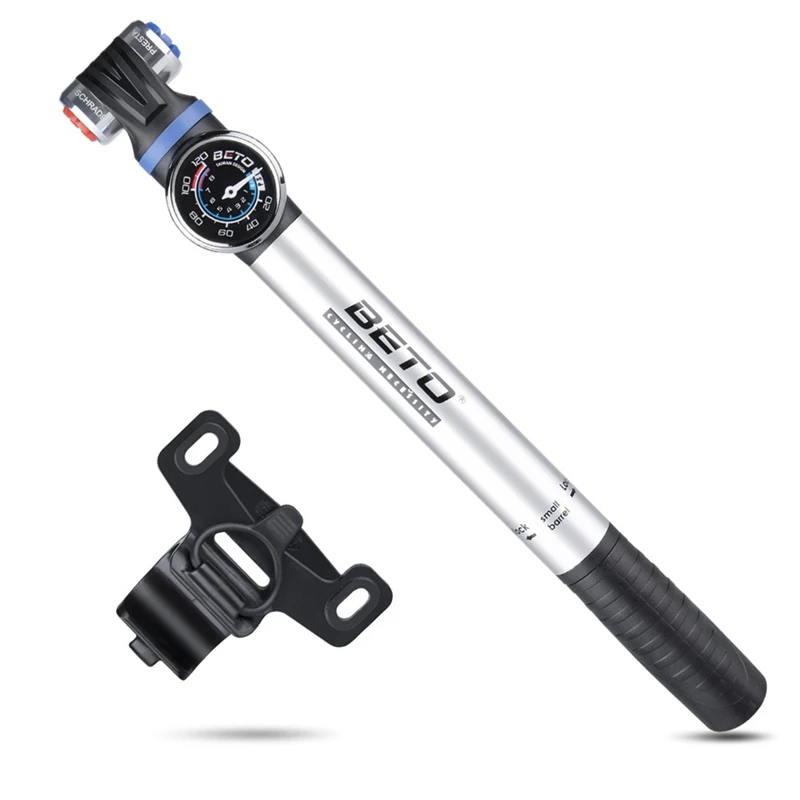 120Psi Mini Bike Pump Aluminum Alloy Bicycle Hand Air Pump Tire Inflator Schrader Presta Valve MTB Road Cycling Pump
120Psi Mini Bike Pump Aluminum Alloy Bicycle Hand Air Pump Tire Inflator Schrader Presta Valve MTB Road Cycling Pump