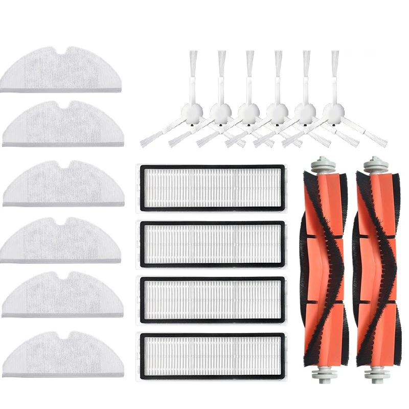18Pcs Main Brush Side Brush Hepa Filters Kit for Xiaomi Mijia Mop 1C Sweeping Mopping Robot Vacuum Cleaner 1C Mop
18Pcs Main Brush Side Brush Hepa Filters Kit for Xiaomi Mijia Mop 1C Sweeping Mopping Robot Vacuum Cleaner 1C Mop