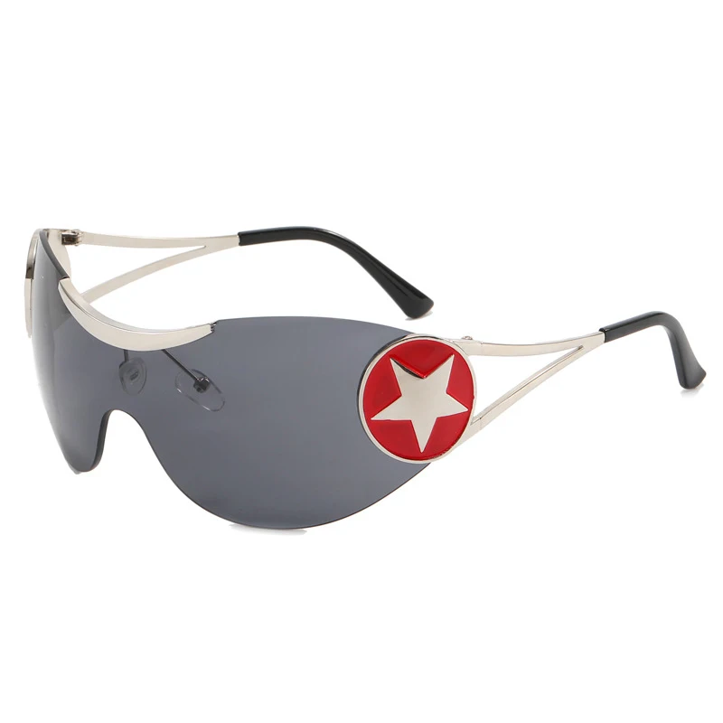 2023 New Hollow Out One Piece Rimless Sunglasses Unique Y2K Decoration Sunglasses For Women Driving Goggle Fashion Shades Female
2023 New Hollow Out One Piece Rimless Sunglasses Unique Y2K Decoration Sunglasses For Women Driving Goggle Fashion Shades Female