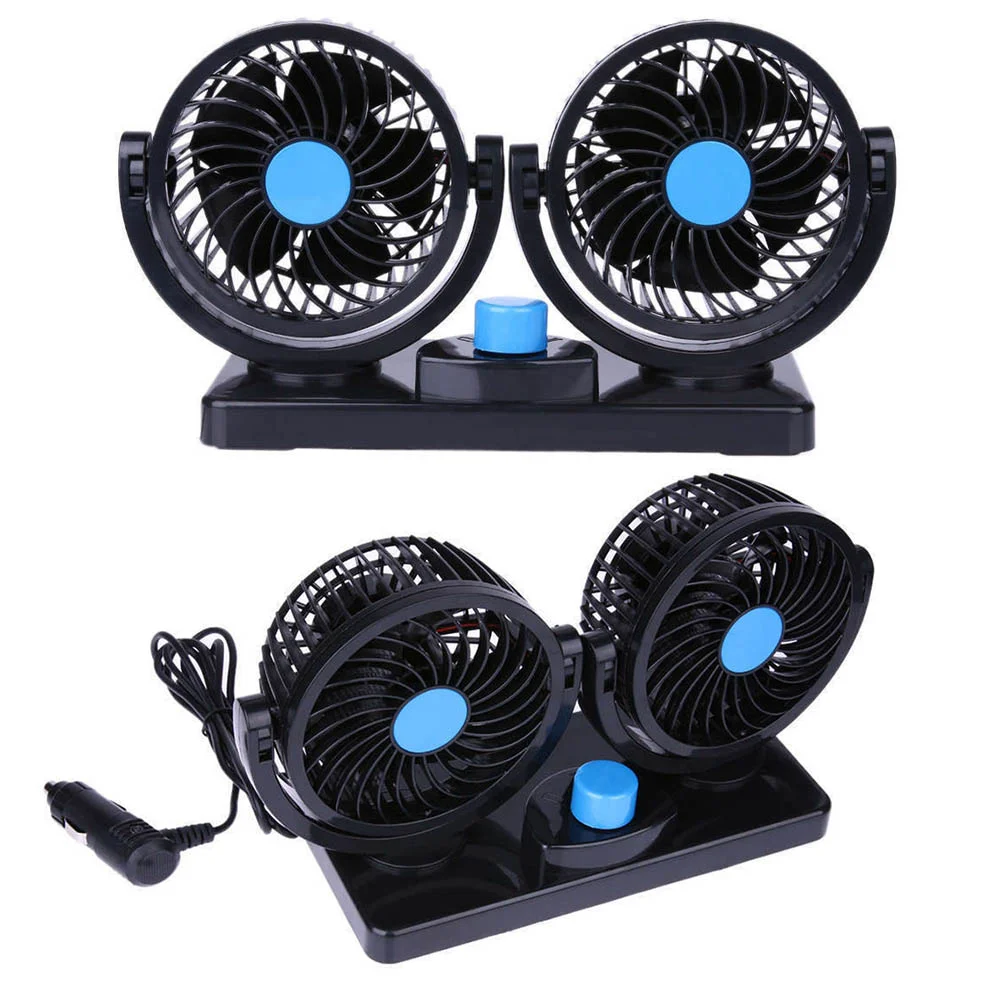 12V Mini Electric Car Cooling Fan 360 Degree Rotating Dual Head Car Auto Cooling Air Fan Adjustable Low Noise Summer Car Fan
12V Mini Electric Car Cooling Fan 360 Degree Rotating Dual Head Car Auto Cooling Air Fan Adjustable Low Noise Summer Car Fan