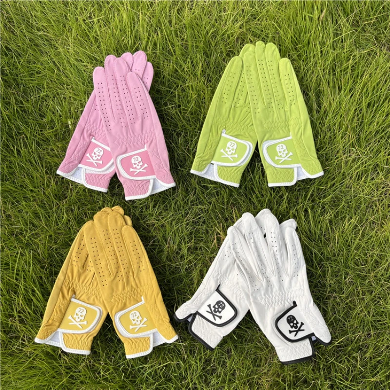 Leather golf gloves women's hands lambskin color anti-skid breathable wear-resistant golf accessories
Leather golf gloves women's hands lambskin color anti-skid breathable wear-resistant golf accessories