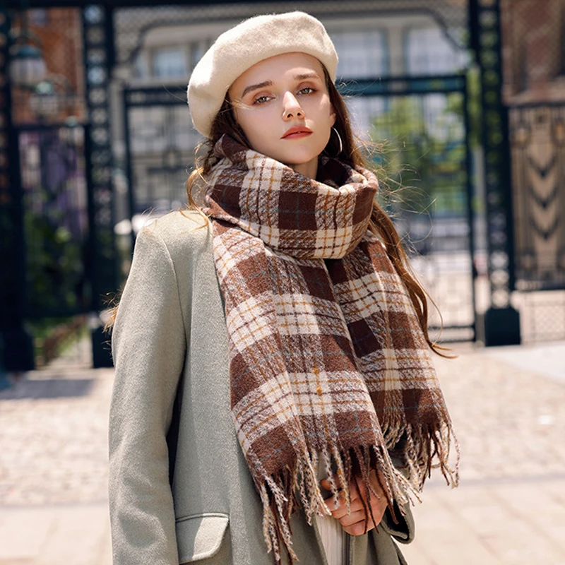 Plaid Scarfs for Women, Fall Winter Scarves, Pashmina Shawls and Wraps for Evening Dresses
Plaid Scarfs for Women, Fall Winter Scarves, Pashmina Shawls and Wraps for Evening Dresses