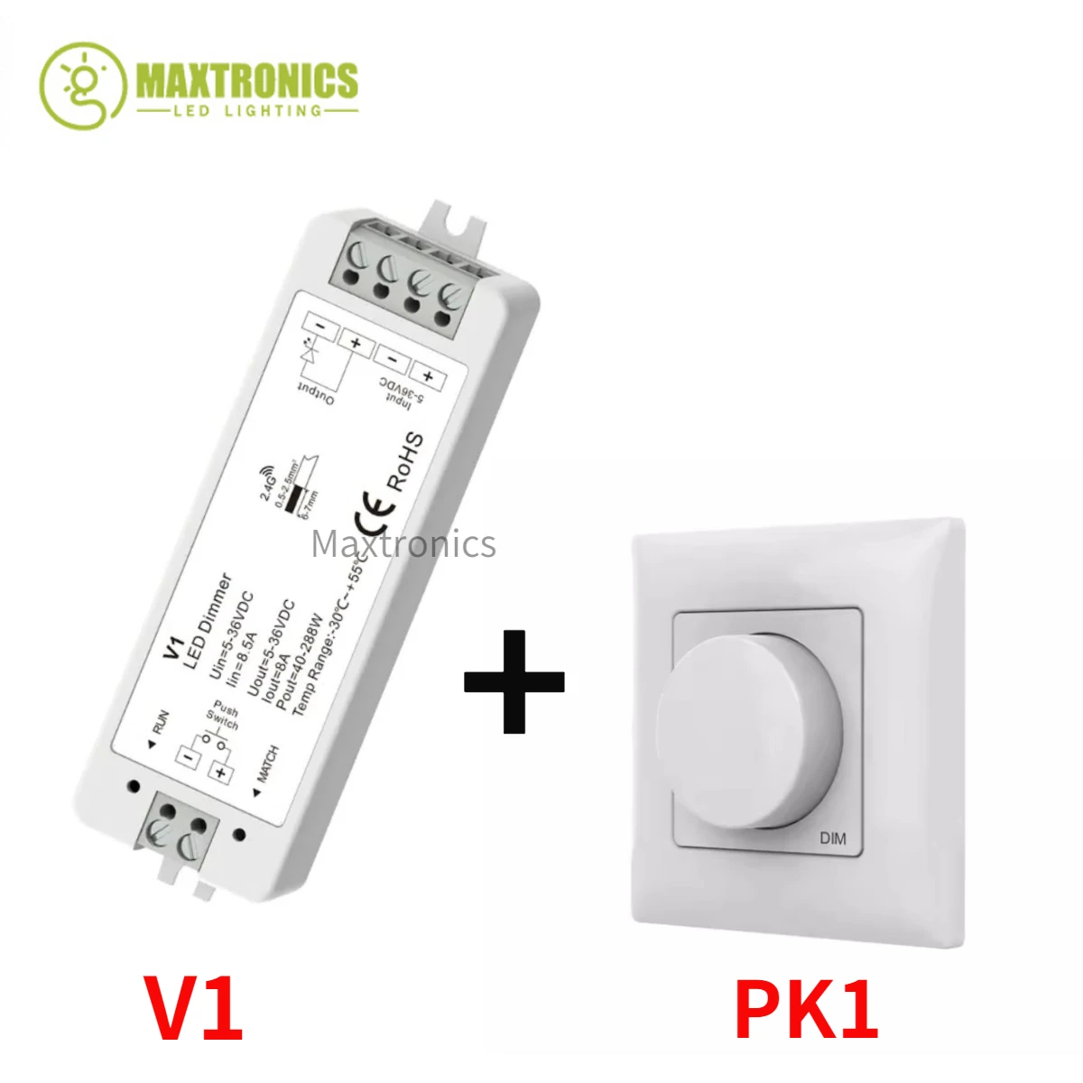 Беспроводной радиочастотный диммер SAGE LU MEI V1/PK1 для светодиодных полосок
Беспроводной радиочастотный диммер SAGE LU MEI V1/PK1 для светодиодных полосок