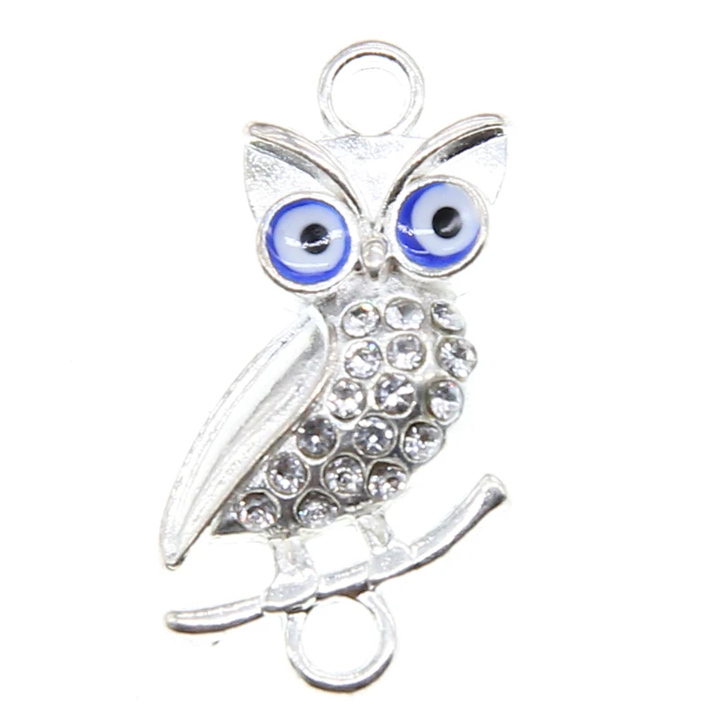6pcs 14*25*5mm Gold Silver Rhinestone Owl Connector Jewelry Handmade Bracelet Jewelry Discover DIY Bracelet Accessories
6pcs 14*25*5mm Gold Silver Rhinestone Owl Connector Jewelry Handmade Bracelet Jewelry Discover DIY Bracelet Accessories