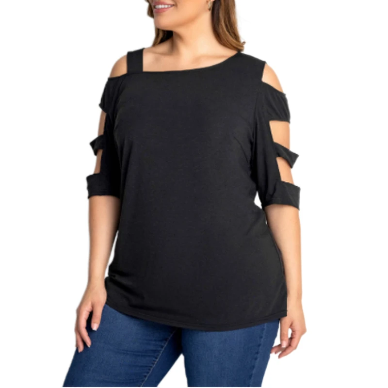 Casual Slit Short Sleeve Flower Print T-Shirt Plus Size Women's Summer Skew Neck Elegant Off Shoulder Sexy Fashion Pullover Top
Casual Slit Short Sleeve Flower Print T-Shirt Plus Size Women's Summer Skew Neck Elegant Off Shoulder Sexy Fashion Pullover Top