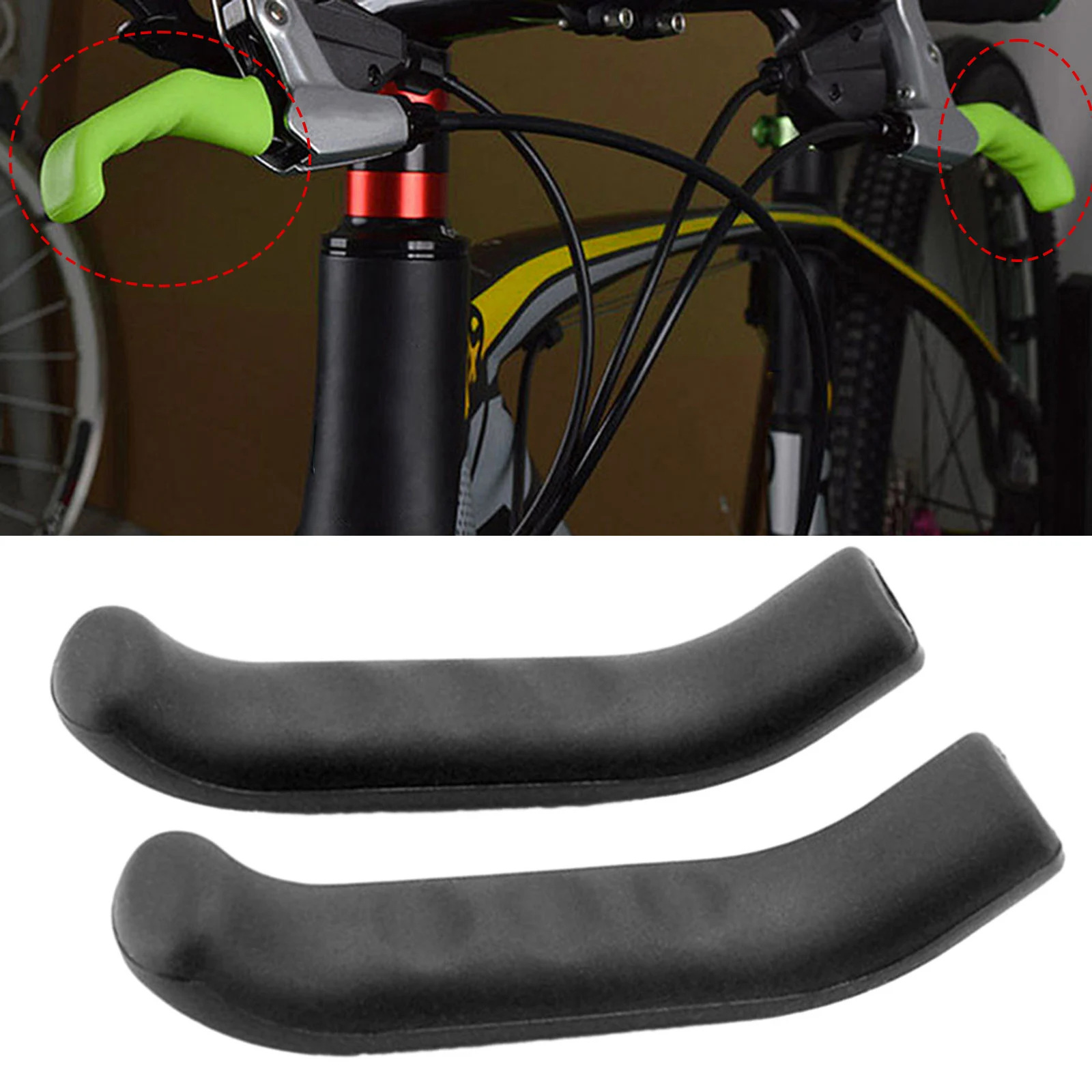 1 Pair Silicone Bicycle Lever Grips Protectors Anti-Skid Bike Brake Lever Handle Sleeve MTB Road Bike Silicone Brake Cover
1 Pair Silicone Bicycle Lever Grips Protectors Anti-Skid Bike Brake Lever Handle Sleeve MTB Road Bike Silicone Brake Cover