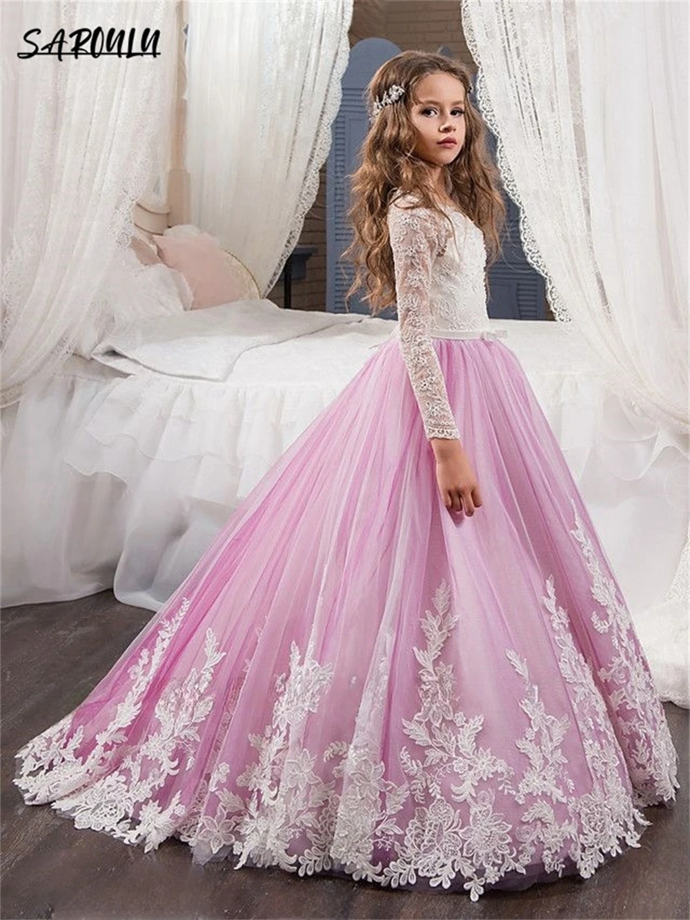 Pastrol A-line Floor-length Girl Dress Bohemian Lace Appliques Dress for Kids Romantic Vestidos De Novia
Pastrol A-line Floor-length Girl Dress Bohemian Lace Appliques Dress for Kids Romantic Vestidos De Novia
