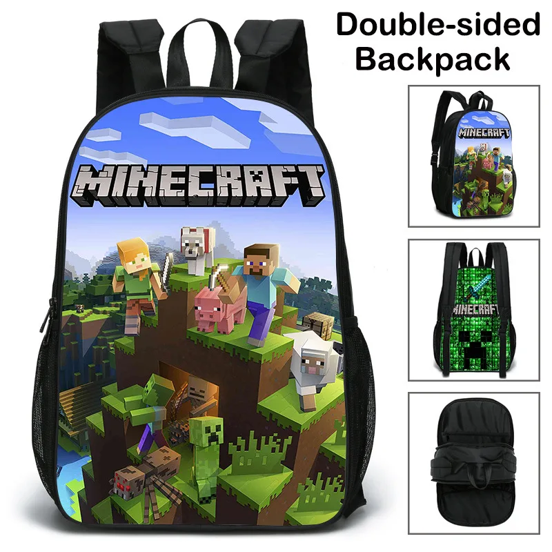 The new Minecraft game peripheral double-sided schoolbag world primary school student backpack children's birthday gift
The new Minecraft game peripheral double-sided schoolbag world primary school student backpack children's birthday gift