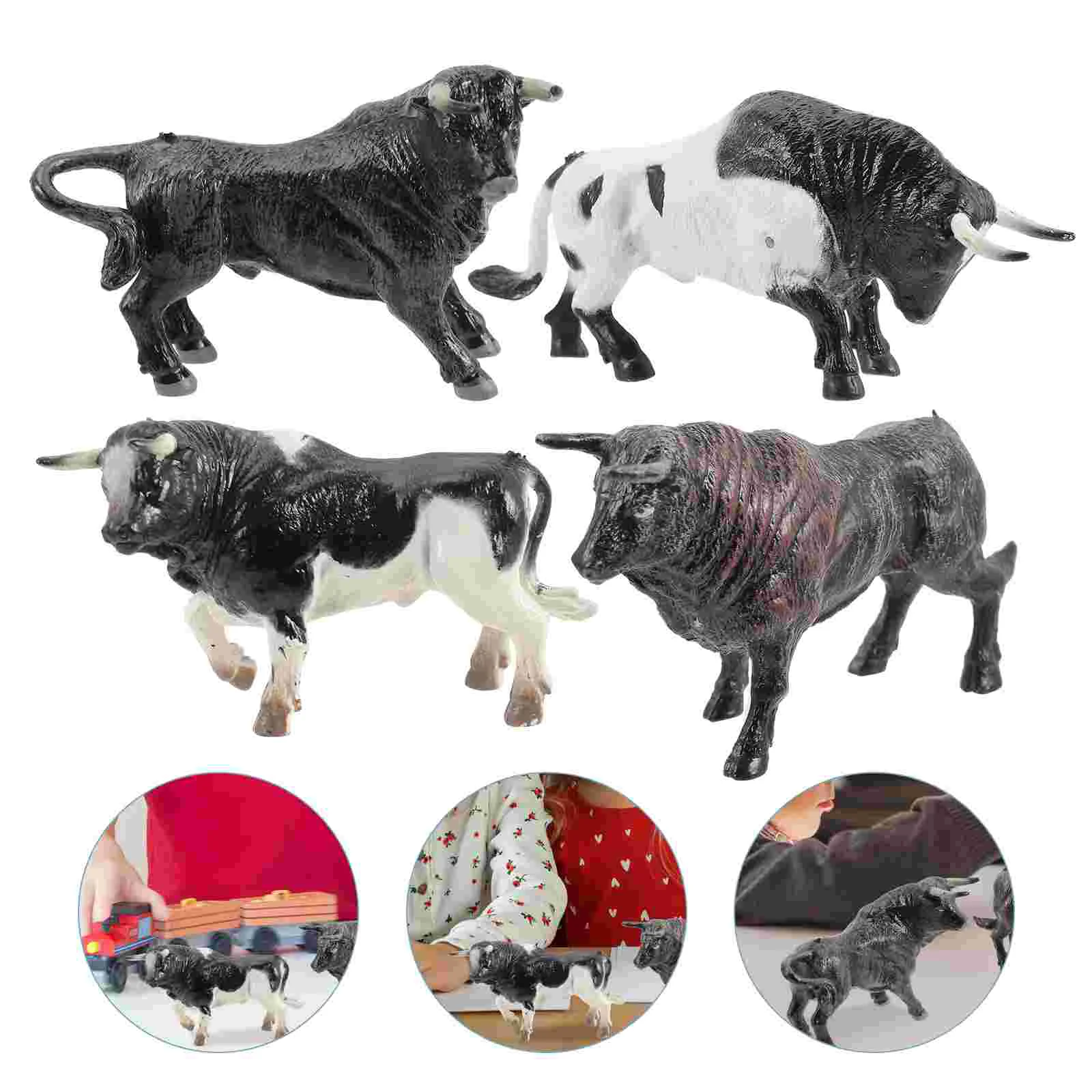 4 Pcs Set Cow Ornament Mini Figurine Kids Toys Decorate Animals Decoration Plastic Decorations Child Miniture
4 Pcs Set Cow Ornament Mini Figurine Kids Toys Decorate Animals Decoration Plastic Decorations Child Miniture