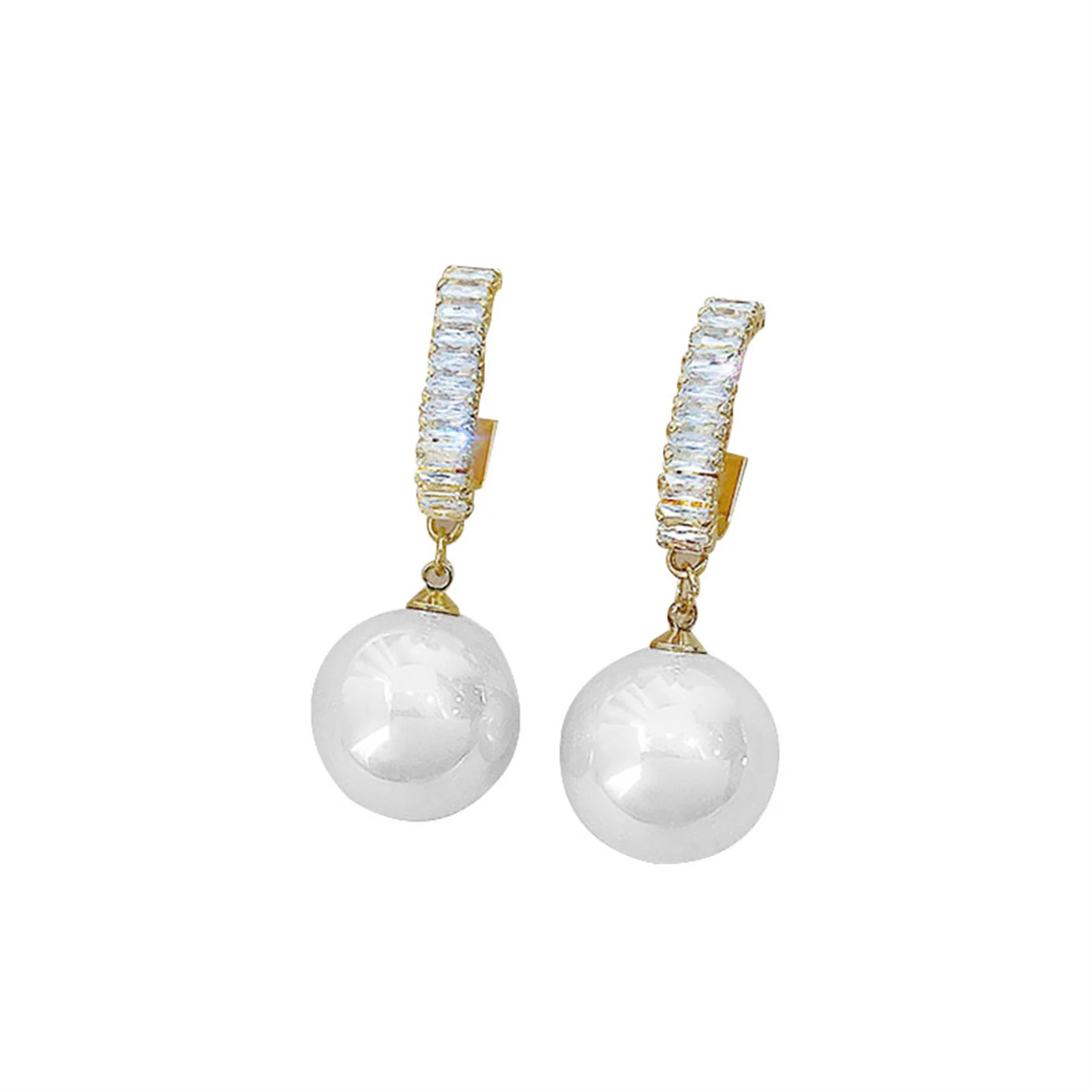 Pearl Drop Earrings For Women Girls Stylish Gold Plating Zirconia Earrings Christmas Birthday Gift
Pearl Drop Earrings For Women Girls Stylish Gold Plating Zirconia Earrings Christmas Birthday Gift