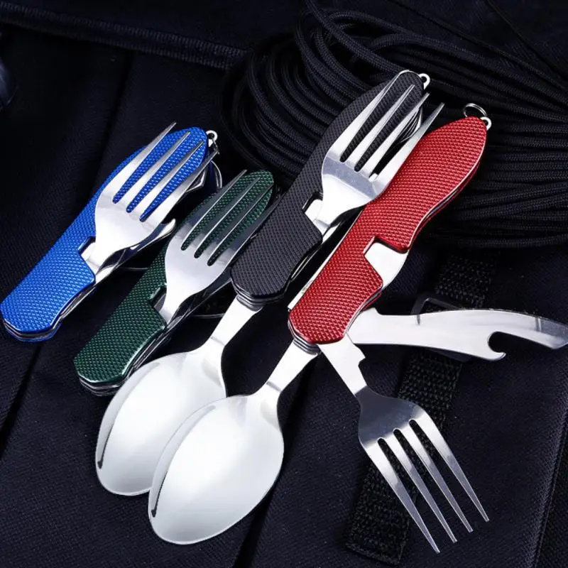 Stainless Steel Travel Utensil Camping Utensils Foldable Knife Fork Detachable Multifunction Eating Flatware Tableware
Stainless Steel Travel Utensil Camping Utensils Foldable Knife Fork Detachable Multifunction Eating Flatware Tableware