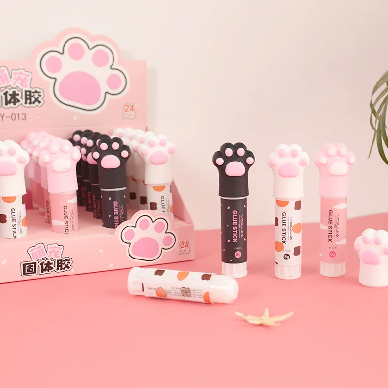 Solid Glue Stick Kawaii Cat Claw Pen Shape Strong AdhesiveGlue Stick for School High Viscosity Korean Stationery Office Supplies
Solid Glue Stick Kawaii Cat Claw Pen Shape Strong AdhesiveGlue Stick for School High Viscosity Korean Stationery Office Supplies