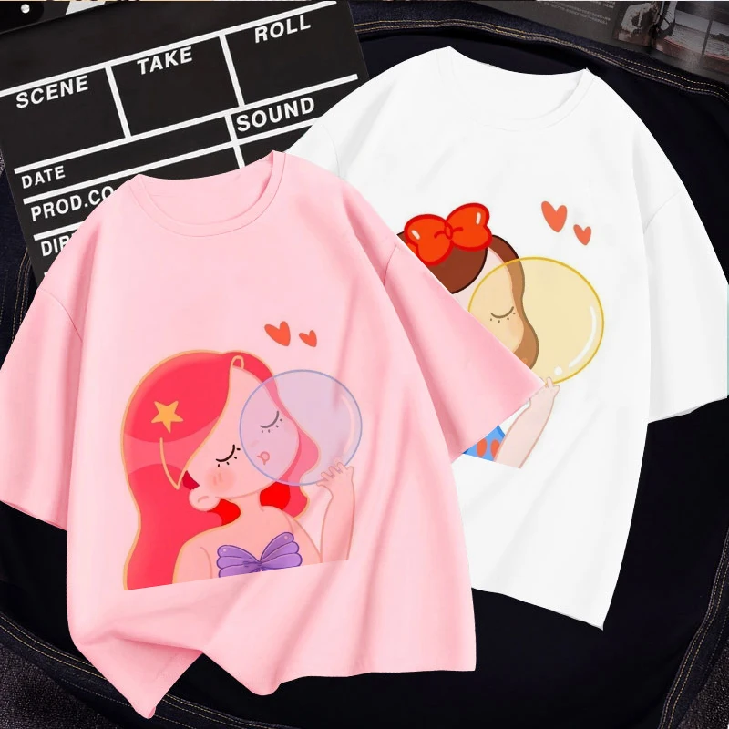 Disney Series Snow White 2022 Summer T-shirt For A Girl For Children Cartoon Fashion Children Clothing From 2 To 7 Years Blouse
Disney Series Snow White 2022 Summer T-shirt For A Girl For Children Cartoon Fashion Children Clothing From 2 To 7 Years Blouse