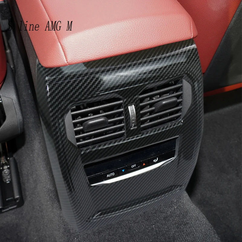 For BMW 3 4 Series G20 G21 G22 G23 G26 2020-2023 Car Rear Air Conditioning Vent Outlet Frame Cover Interior Carbon fiber Sticker 
For BMW 3 4 Series G20 G21 G22 G23 G26 2020-2023 Car Rear Air Conditioning Vent Outlet Frame Cover Interior Carbon fiber Sticker