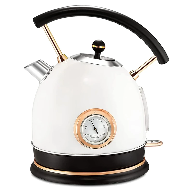 Electric Kettle Stainless Steel, Automatic Shut-Off And Dry Boil Protection, 1.8L Cordless Electric Tea Kettle(White)
Electric Kettle Stainless Steel, Automatic Shut-Off And Dry Boil Protection, 1.8L Cordless Electric Tea Kettle(White)