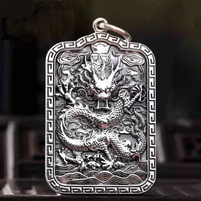 New Guochao Dragon Brand Pendant Square Brand Zodiac Dragon Brand Men's Necklace Pendant Pendant Gift Jewelry Accessories
New Guochao Dragon Brand Pendant Square Brand Zodiac Dragon Brand Men's Necklace Pendant Pendant Gift Jewelry Accessories