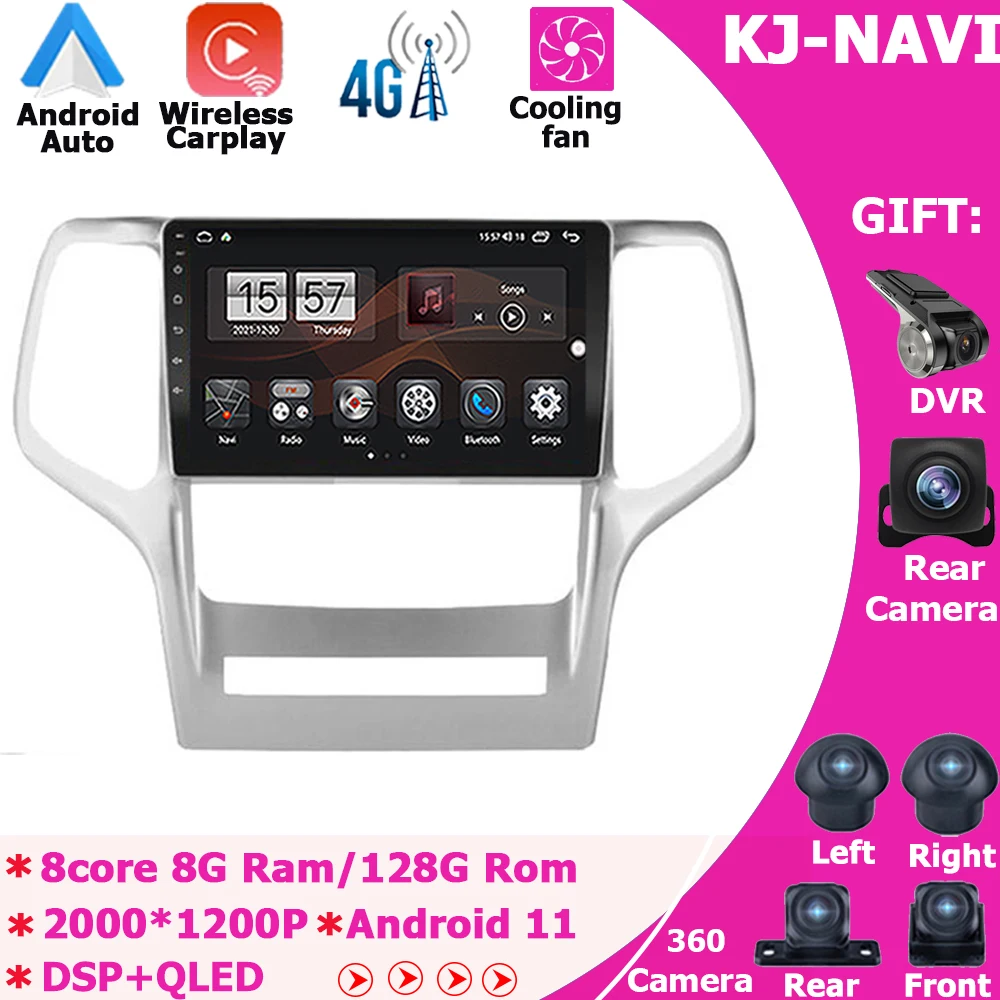 Автомагнитола для Jeep Grand Cherokee WK2 2010-2013, Android 11, видеоплеер, мультимедиа, автонавигация, FM, стерео, GPS, Bluetooth
Автомагнитола для Jeep Grand Cherokee WK2 2010-2013, Android 11, видеоплеер, мультимедиа, автонавигация, FM, стерео, GPS, Bluetooth