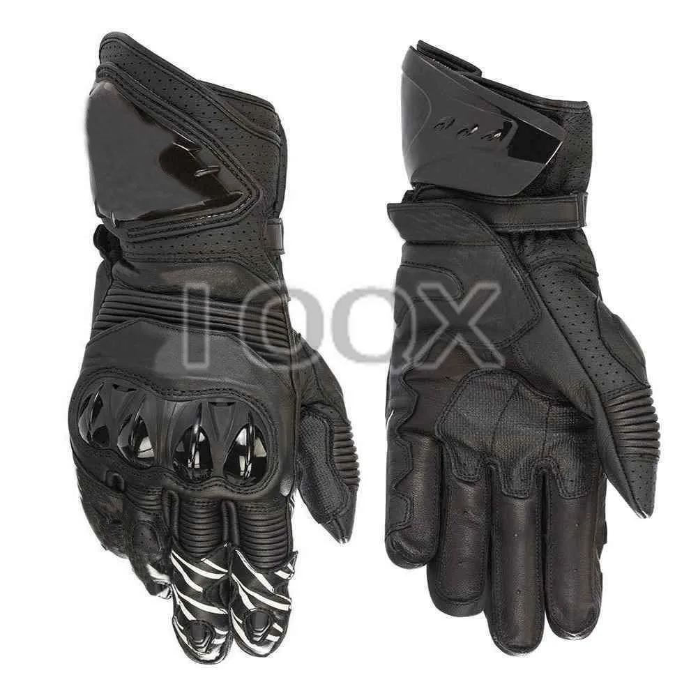 

New Alpines Leather GP PRO R3 Motorcycle Long Gloves Racing Driving Motorbike Cowhide Gloves All Sizes