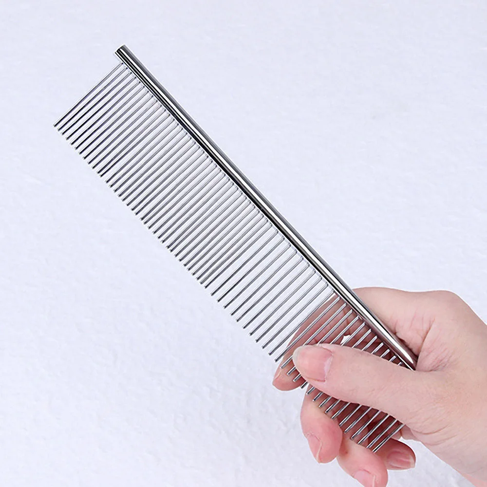 Dog Stainless Steel Comb Double-sided Needle Comb Puppies Kittens Hair Tools Combing Pet Grooming Brush Pet Accessories
Dog Stainless Steel Comb Double-sided Needle Comb Puppies Kittens Hair Tools Combing Pet Grooming Brush Pet Accessories