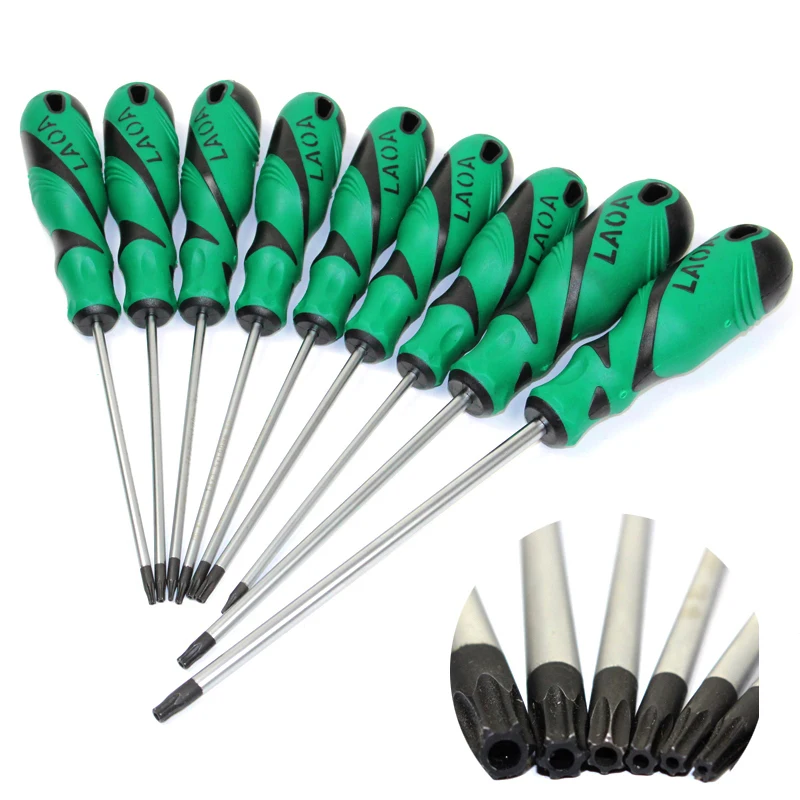 LAOA шестигранная отвертка Torx из стали T6/T7/T8/T9/T10/T15/T20/T25/T30
LAOA шестигранная отвертка Torx из стали T6/T7/T8/T9/T10/T15/T20/T25/T30