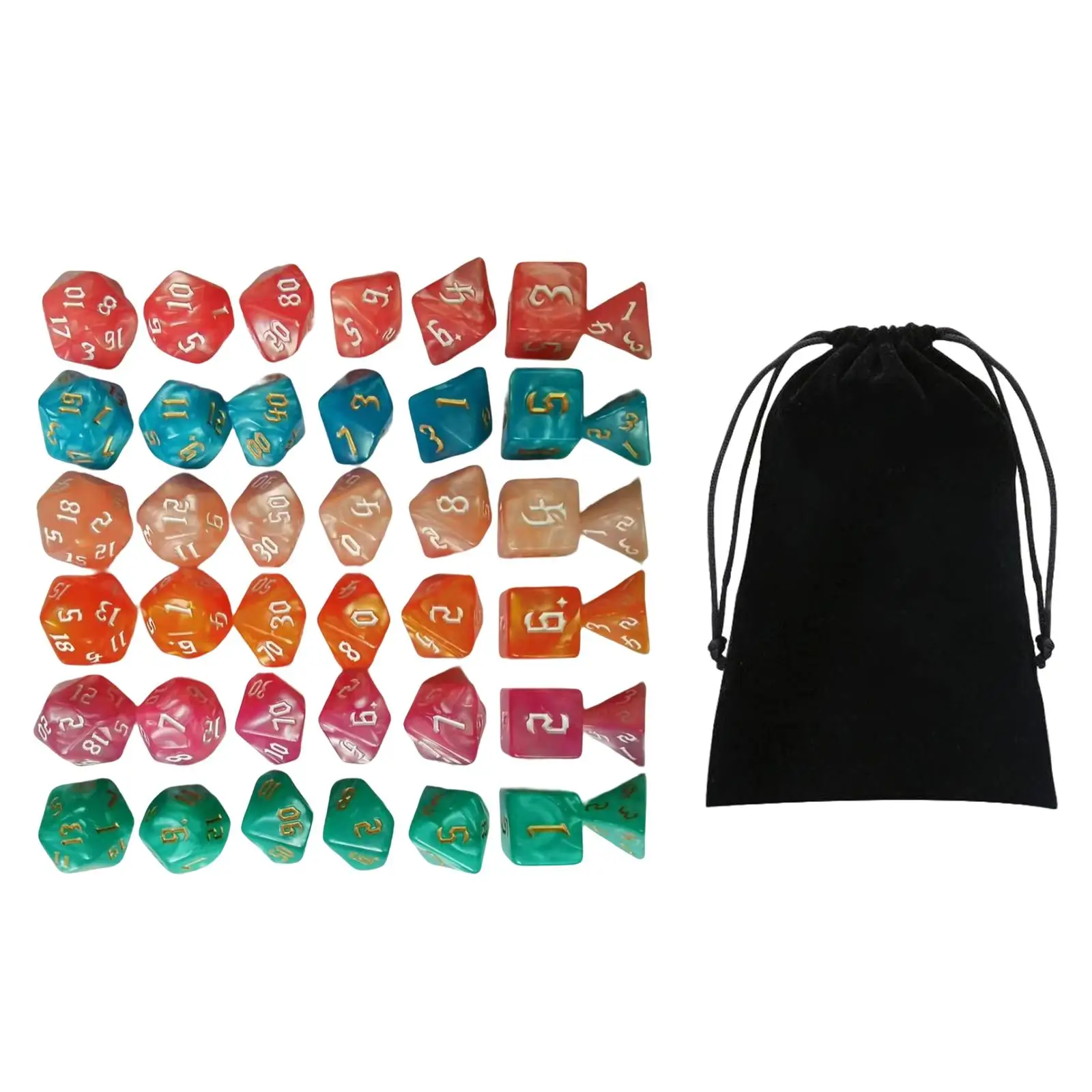 Acrylic Polyhedral Dice Set D8 D10 D12 D20 Party Favors Toys Math Teaching
Acrylic Polyhedral Dice Set D8 D10 D12 D20 Party Favors Toys Math Teaching