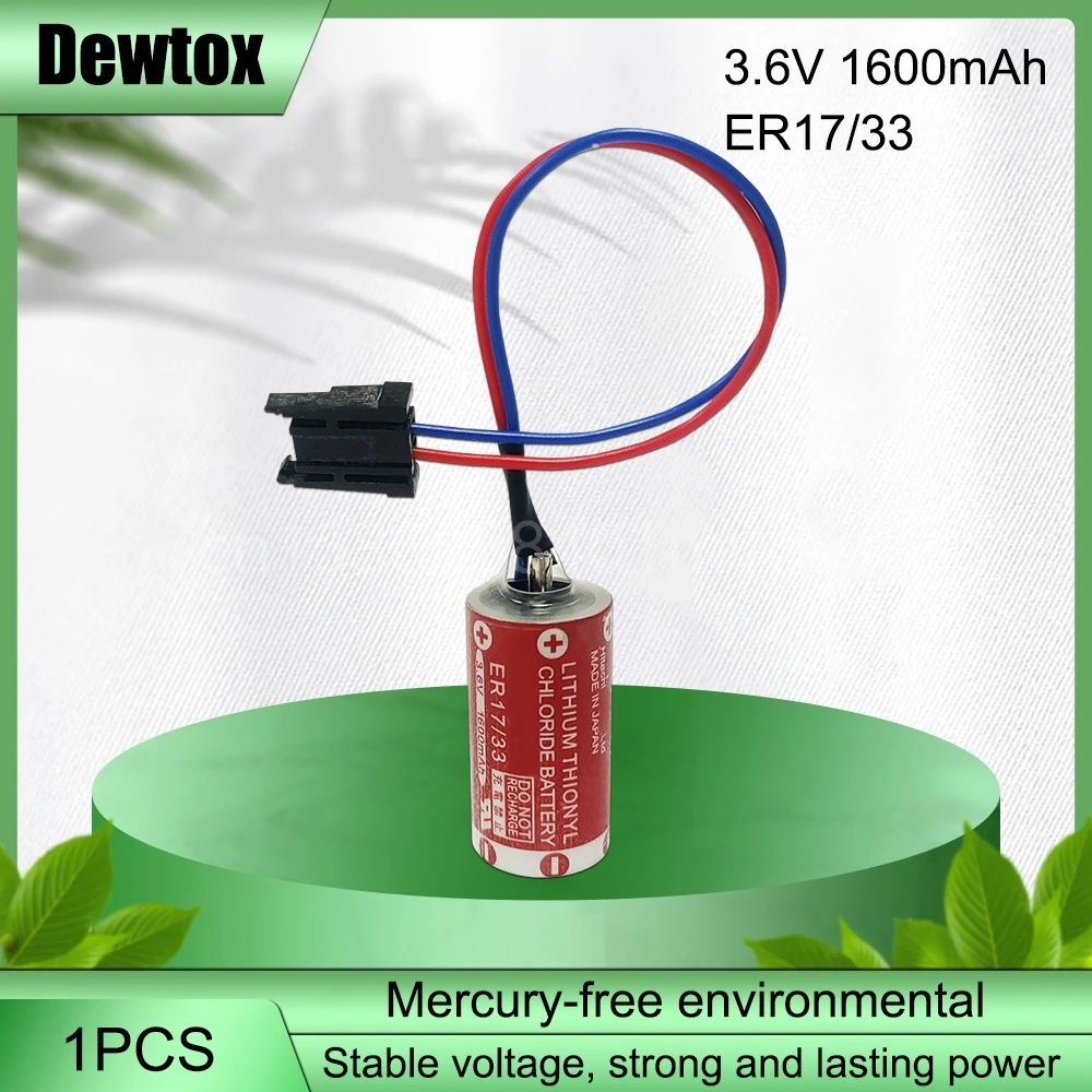 ER17/33 3,6 V 1600mAh PLC Промышленный контроль литиевая батарея ТИОНИЛХЛОРИД БАТАРЕИ с черной вилкой (ER17/33)
ER17/33 3,6 V 1600mAh PLC Промышленный контроль литиевая батарея ТИОНИЛХЛОРИД БАТАРЕИ с черной вилкой (ER17/33)